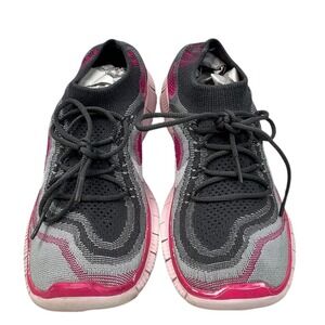 Nike Women's 10.5 Nike Free 5.0 Flyknit Running Shoes Pink‎ Gray White Women's